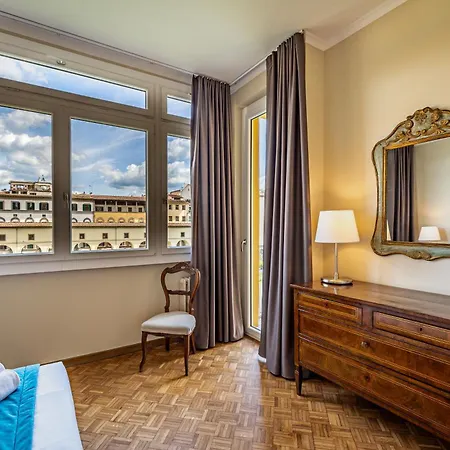 Yd Balcony On Pontevecchio View Florence