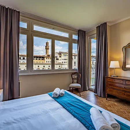 Yd Balcony On Pontevecchio View Florence